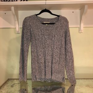 Grey and white knit Sweater
